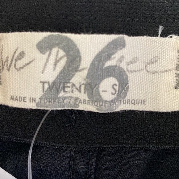 Free People Penny Pull-On Flare Jeans Washed Black We The Free Stretchy Boho - Picture 9 of 16